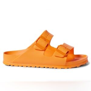 Yellow Sandals with Adjustable Straps and Contoured Footbed